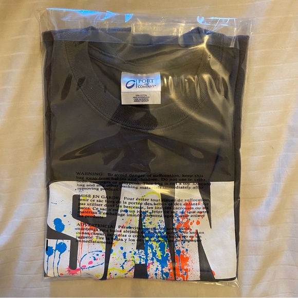 San Francisco Golden Gate Bridge spray paint splatter art shirt 🌉🌁🎨 size S - Picture 7 of 9